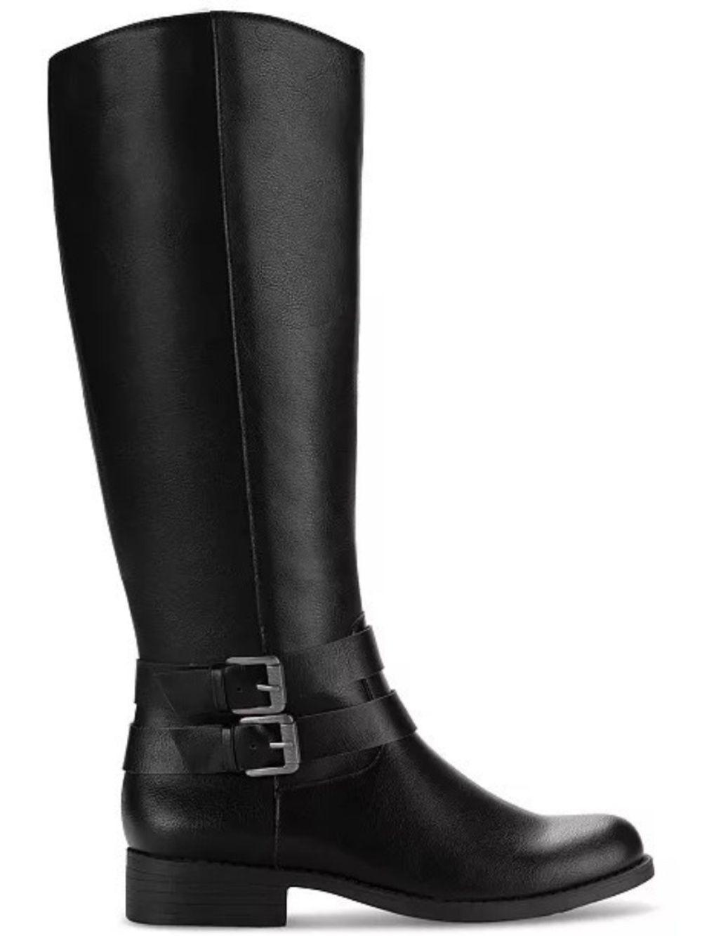 Style & Co Women's Black Maliaa Faux Leather Knee High Riding Boots NWT - Picture 3 of 12